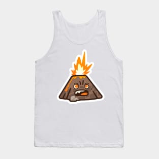 Mini Angry Vector Volcano Tank Top